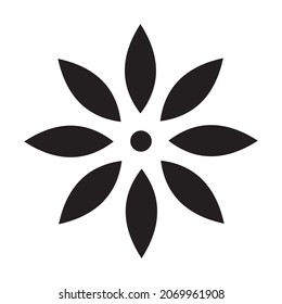 BW round shape design vector file 