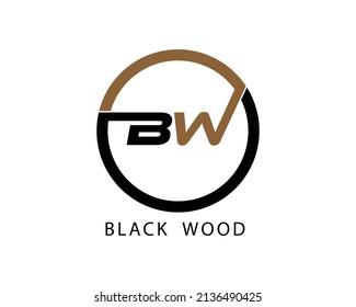 BW  super logo creative design template