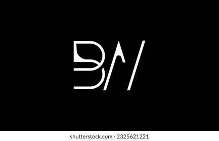BW, WB, Abstract Letters Logo Monogram