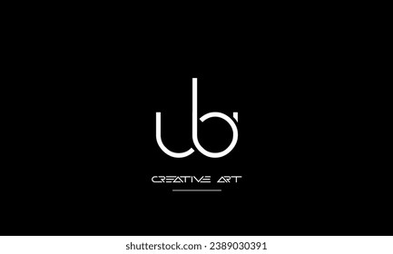 BW, WB, B, W abstract letters logo monogram