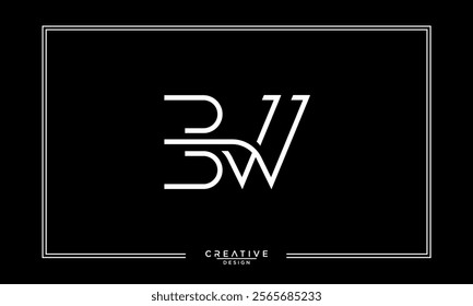 BW, WB, B, W, Abstract Letters Logo Monogram