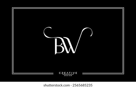 BW, WB, B, W, Abstract Letters Logo Monogram