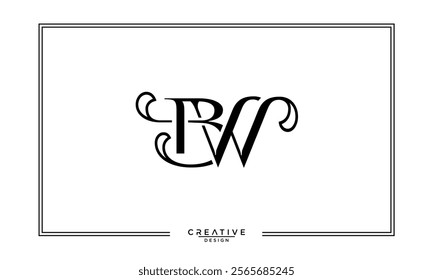 BW, WB, B, W, Abstract Letters Logo Monogram