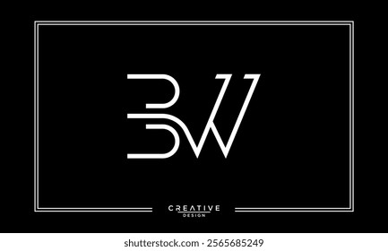 BW, WB, B, W, Abstract Letters Logo Monogram