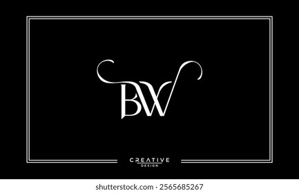 BW, WB, B, W, Abstract Letters Logo Monogram