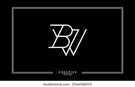 BW, WB, B, W, Abstract Letters Logo Monogram