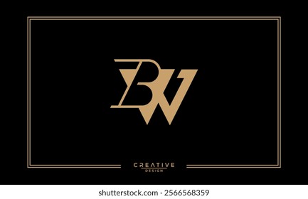 BW, WB, B, W, Abstract Letters Logo Monogram