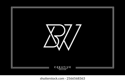 BW, WB, B, W, Abstract Letters Logo Monogram