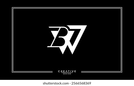 BW, WB, B, W, Abstract Letters Logo Monogram