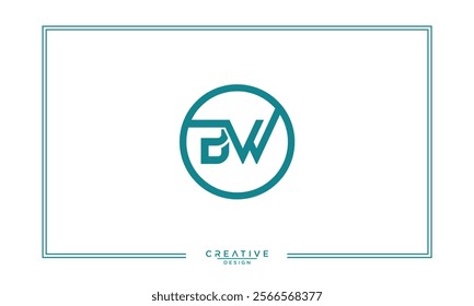 BW, WB, B, W, Abstract Letters Logo Monogram