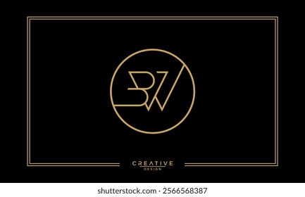 BW, WB, B, W, Abstract Letters Logo Monogram