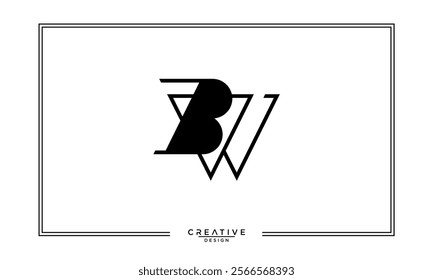 BW, WB, B, W, Abstract Letters Logo Monogram