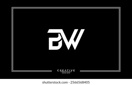 BW, WB, B, W, Abstract Letters Logo Monogram