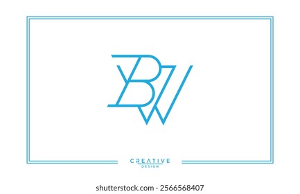 BW, WB, B, W, Abstract Letters Logo Monogram