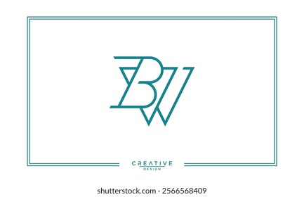 BW, WB, B, W, Abstract Letters Logo Monogram