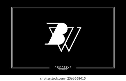 BW, WB, B, W, Abstract Letters Logo Monogram