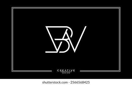 BW, WB, B, W, Abstract Letters Logo Monogram