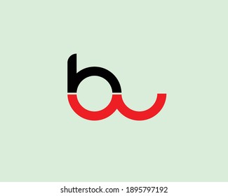 BW WB LETTER LOGO DESIGN VECTOR TEMPATE