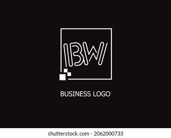 BW WB LETTER LOGO DESIGN VECTOR TEMPLATE