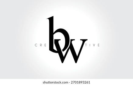 BWbw Elegant Serif Monogram Logo – Luxury Lowercase Typographic Lettermark for Modern Branding