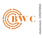 BWC letter design. BWC letter technology logo design on white background. BWC Monogram logo design for entrepreneur and business
