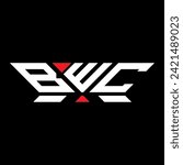 BWC letter logo vector design, BWC simple and modern logo. BWC luxurious alphabet design  