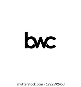 bwc letter original monogram logo design