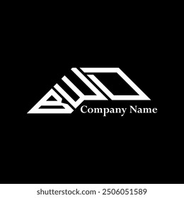 Diseño del logotipo de BWD, logotipo simple y moderno de BWD. Diseño de alfabeto de lujo BWD  