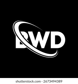 BWD logo. BWD letter logo design. Initials BWD logo linked with circle and uppercase monogram logo. BWD typography for technology, business and real estate brand.