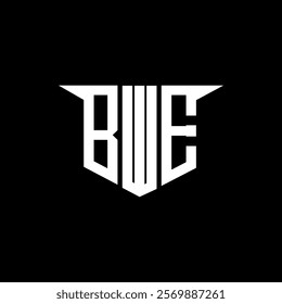 BWE letter logo design with white background in illustrator, vector logo modern alphabet font overlap style, calligraphy designs for logo, Poster, Invitation, etc.