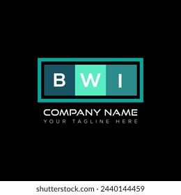 BWI letter logo abstract design. BWI unique design. BWI.
