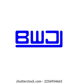 BWJ Brief Logo kreatives Design mit Vektorgrafik, BWJ einfaches und modernes Logo.