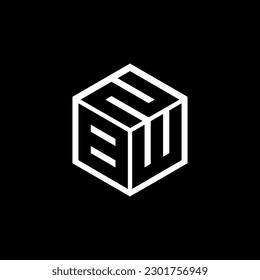 BWN letter logo design in illustration. Vector logo, calligraphy designs for logo, Poster, Invitation, etc.