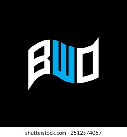 BWO logo design, BWO simple and modern logo. BWO luxurious alphabet design  