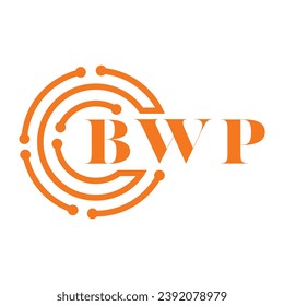 BWP letter design. BWP letter technology logo design on white background. BWP Monogram logo design for entrepreneur and business
