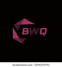 BWQ creative minimalist letter logo. BWQ unique vector initials alphabet letter logo design
