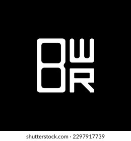 BWR letter logo creative design with vector graphic, BWR simple and modern logo.