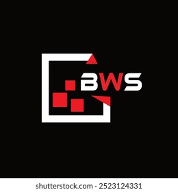 Logotipo de letra minimalista criativo BWS. BWS vetor exclusivo iniciais alfabeto letra logotipo design
