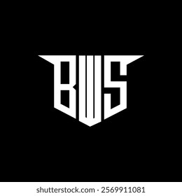 BWS letter logo design with white background in illustrator, vector logo modern alphabet font overlap style, calligraphy designs for logo, Poster, Invitation, etc.