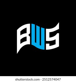 BWS Logo Design, BWS einfach und modern Logo. BWS luxuriöses Alphabet Design  