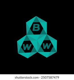 BWW creative minimalist letter logo. BWW unique vector initials alphabet letter logo design
