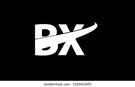 BX abstract logo monogram template