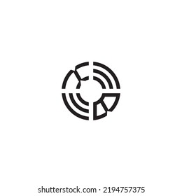BX circle initial logo concept in high quality professional design that will print well across any print media