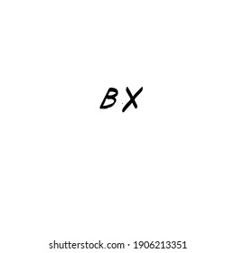BX handwritten logo for identity