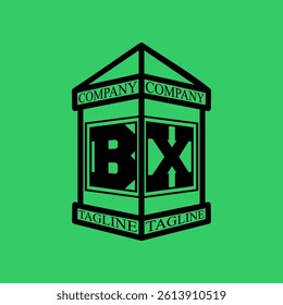 BX Initial Explore this unique collection of alphabet house logos, featuring stylish letter combinations inside a geometric house outline. Perfect for branding