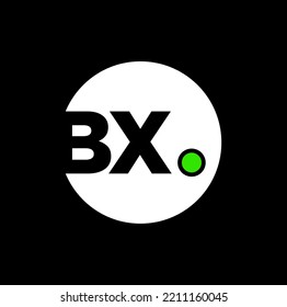 Monograma de letras iniciales BX. Icono de marca BX. 