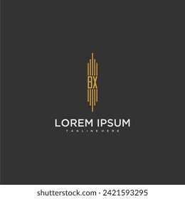 BX initial monogram business logo