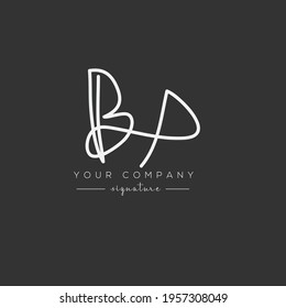 BX initials signature logo. Handwriting logo vector templates and signature concept