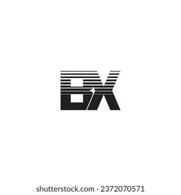 BX letter logo creative design with vector graphic BX simple and modern logo