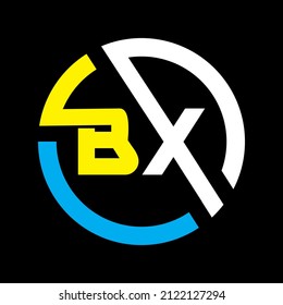  BX-Buchstaben Logo-Design auf schwarzem Hintergrund Initial Monogram Letter BX Logo Design Vektor-Vorlage. Bildzeichen Alphabet Symbol für Unternehmensidentität